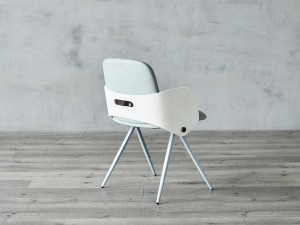 Krzesła z metalową ramą w nowoczesnym stylu