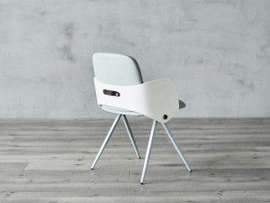 Modern Design Coffee Brûk Metal Frame Arm Chairs