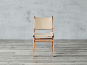 Chaise de Salle à Manger Vintage en Bois Massif avec Tapisserie