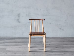 Restoran Wooden Walnut Lounge Chair