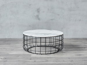 Mazuva ano Round Nesting Marble Coffee Tables