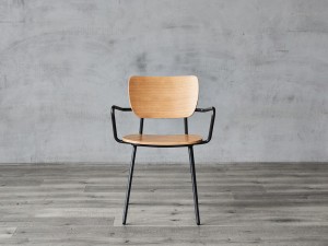 Metal Dining Room Arm Chair Uban sa Polywood