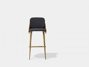 High-end kommercielle barstole brugerdefinerede barstole med ryg