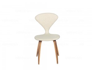 Deseño profesional China Modern Home Living Comedor Restaurante Cadeira con patas de madeira maciza