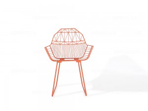 Металлический уличный стул для кофейни