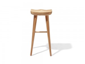 Tamboret de cadira de bar modern de fusta