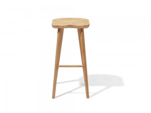 Модерен дървен бар стол
