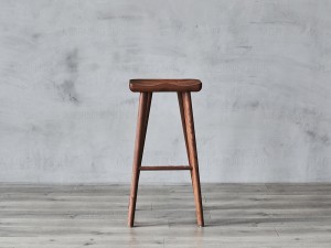 High Solid Wood Stool Chair