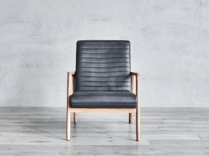 Woonkamer moderne lederen lounge fauteuil