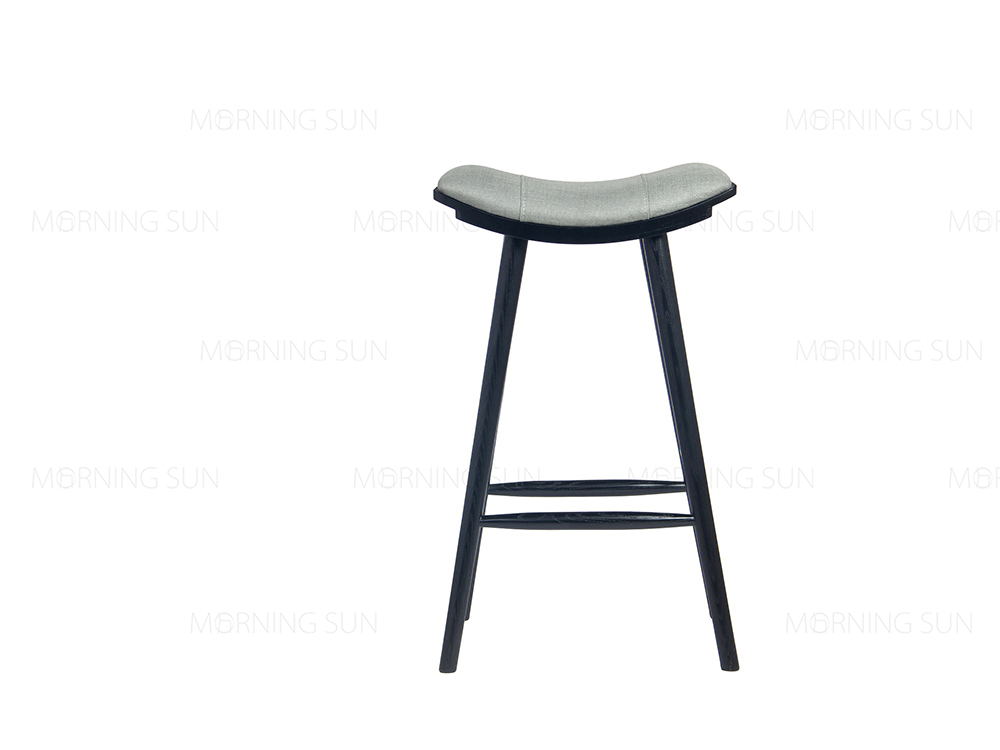 High Quality Table Stool - Wood Frame Leisure Bar Stools With Upholstered Seat – Yezhi