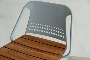 Cadeira de bar para móveis de metal ao ar livre com venda imperdível