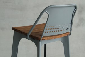 Karštai parduodama metalinių lauko baldų baro kėdė