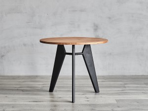 Modern Dining Table with Firm Wood Top