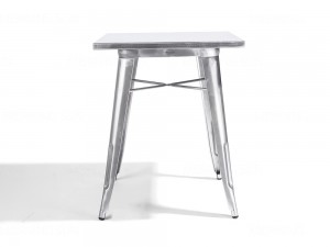 Klasikinio dizaino kvadratinis metalinis stalas