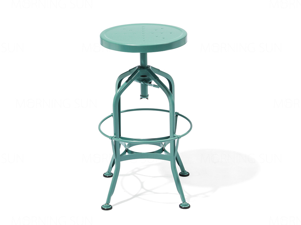 Cheap PriceList for Portable Outdoor Garden Stool - Industrial Vintage Metal High Stool Chair – Yezhi