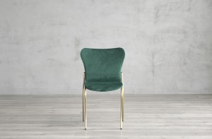 Modern Cafe Lounge Dining Chair Ane Metal Legs