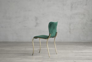 Модерен трапезарен стол за кафене с метални крака