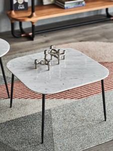 Modernong Coffee Marble Table Top With Base