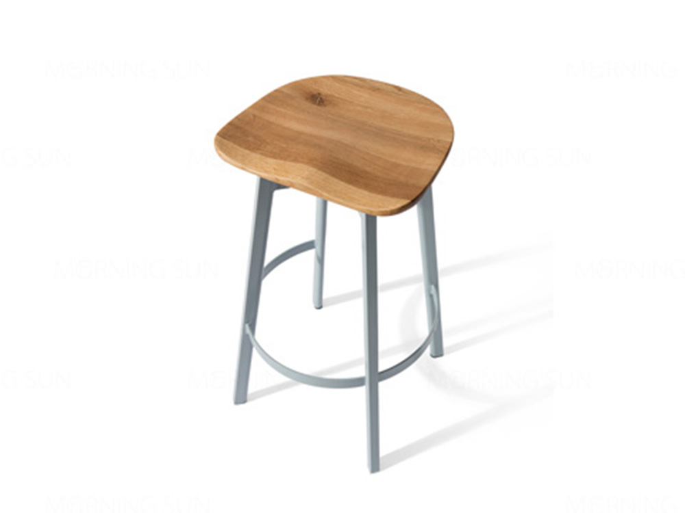 Discount Price Leather Stainless Steel Bar Stool - Modern Home Design Wooden Bar Stools – Yezhi detail pictures
