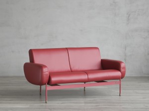 Muebles contemporáneos Sofá de cuero de estilo europeo simple